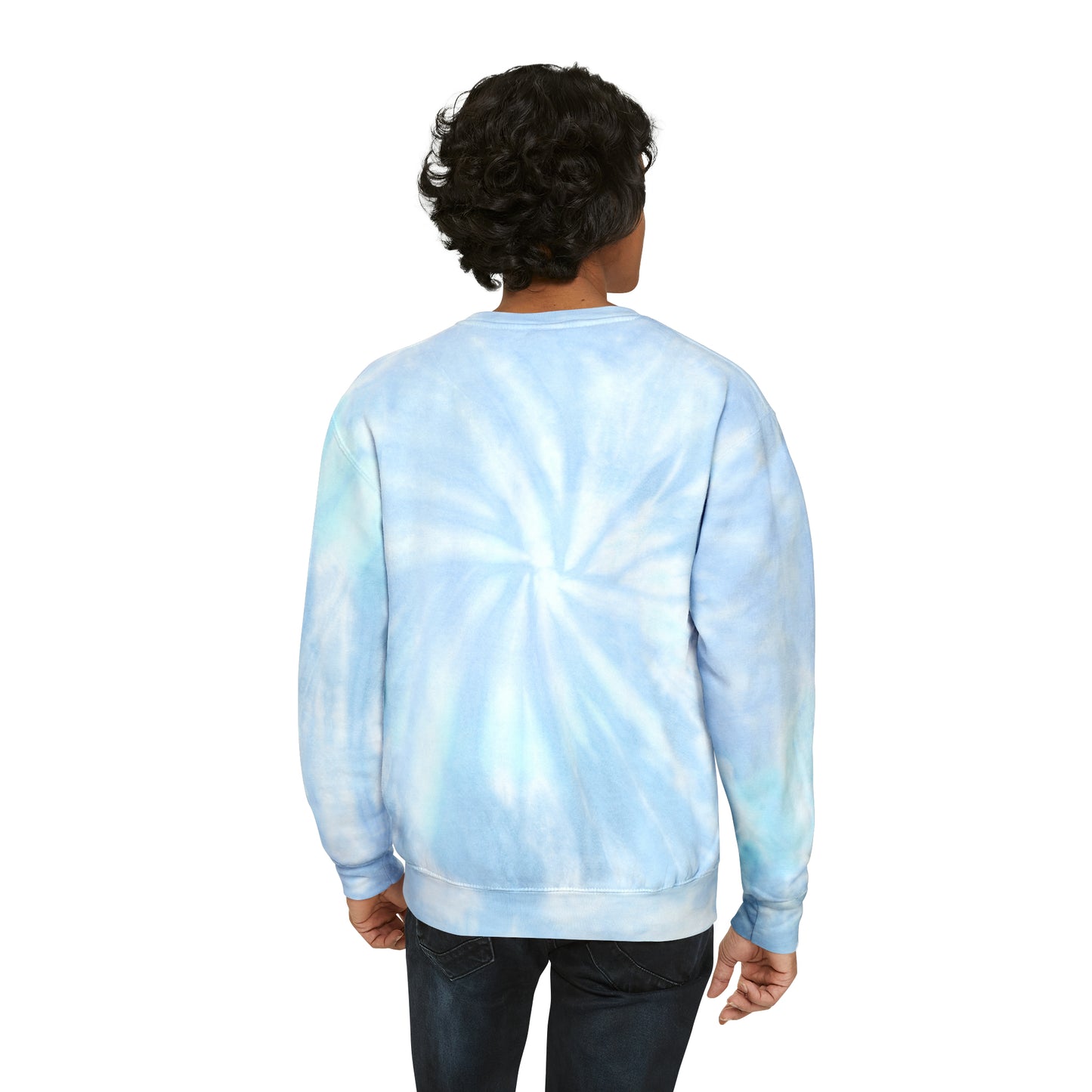 Ship in harbor Unisex Tie-Dye Sweatshirt